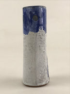 Japanese Ceramic Flower Vase Kabin Pottery Yakimono Ichirinzashi White PX698