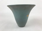 Japanese Ceramic Flower Vase Kabin Vtg Ikebana Flower Arrangement Blue FK76