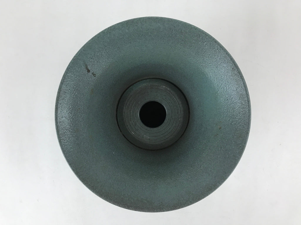 Japanese Ceramic Flower Vase Kabin Vtg Ikebana Flower Arrangement Blue FK76