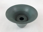 Japanese Ceramic Flower Vase Kabin Vtg Ikebana Flower Arrangement Blue FK76
