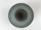 Japanese Ceramic Flower Vase Kabin Vtg Ikebana Flower Arrangement Blue FK76