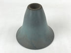 Japanese Ceramic Flower Vase Kabin Vtg Ikebana Flower Arrangement Blue FK76