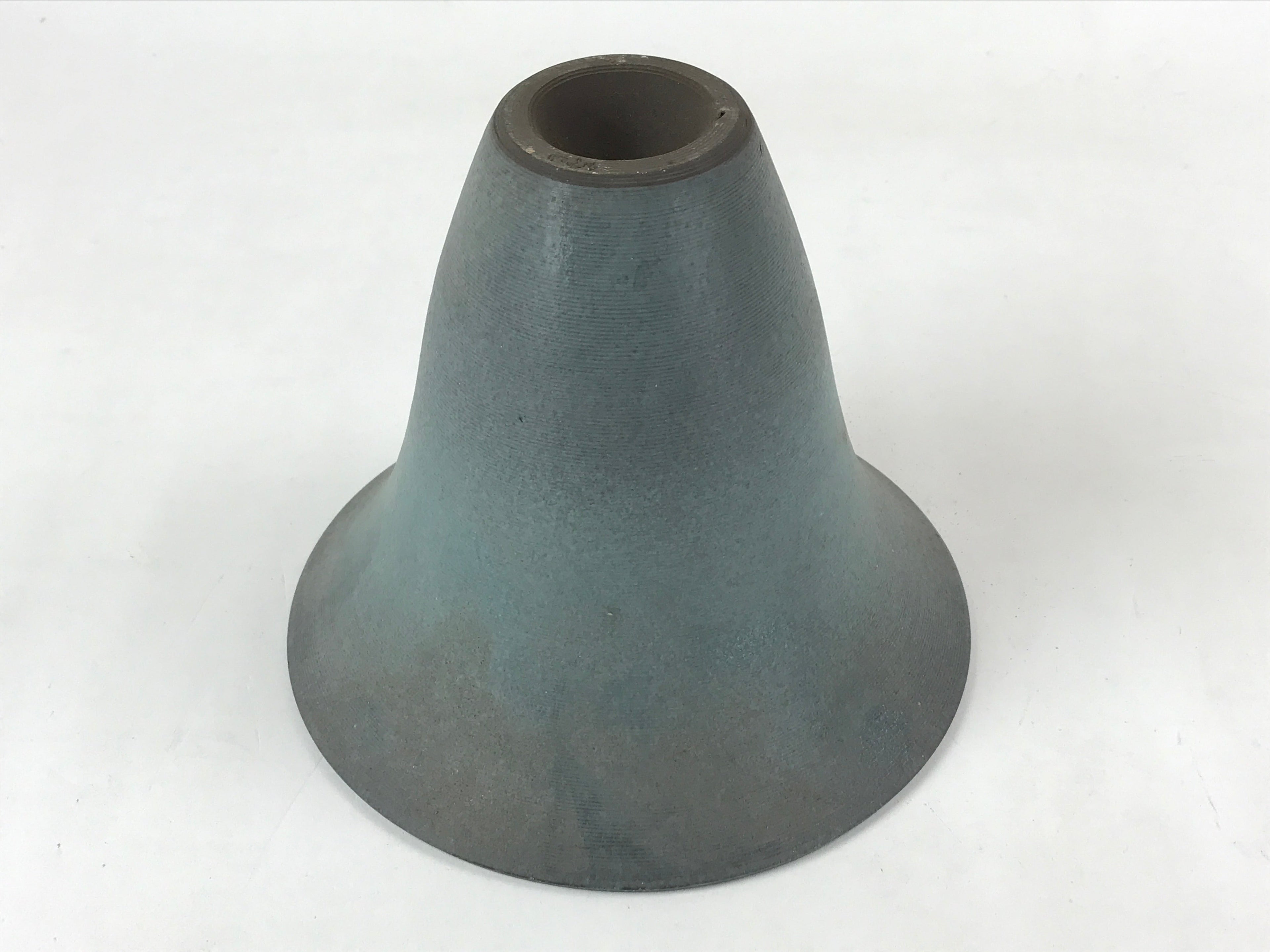 Japanese Ceramic Flower Vase Kabin Vtg Ikebana Flower Arrangement Blue FK76
