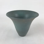Japanese Ceramic Flower Vase Kabin Vtg Ikebana Flower Arrangement Blue FK76