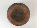 Japanese Ceramic Flower Vase Kabin Vtg Ikebana Flower Arrangement Brown FK77