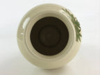 Japanese Ceramic Flower Vase Satsuma ware Vtg Kabin Ikebana Arrangement FK44