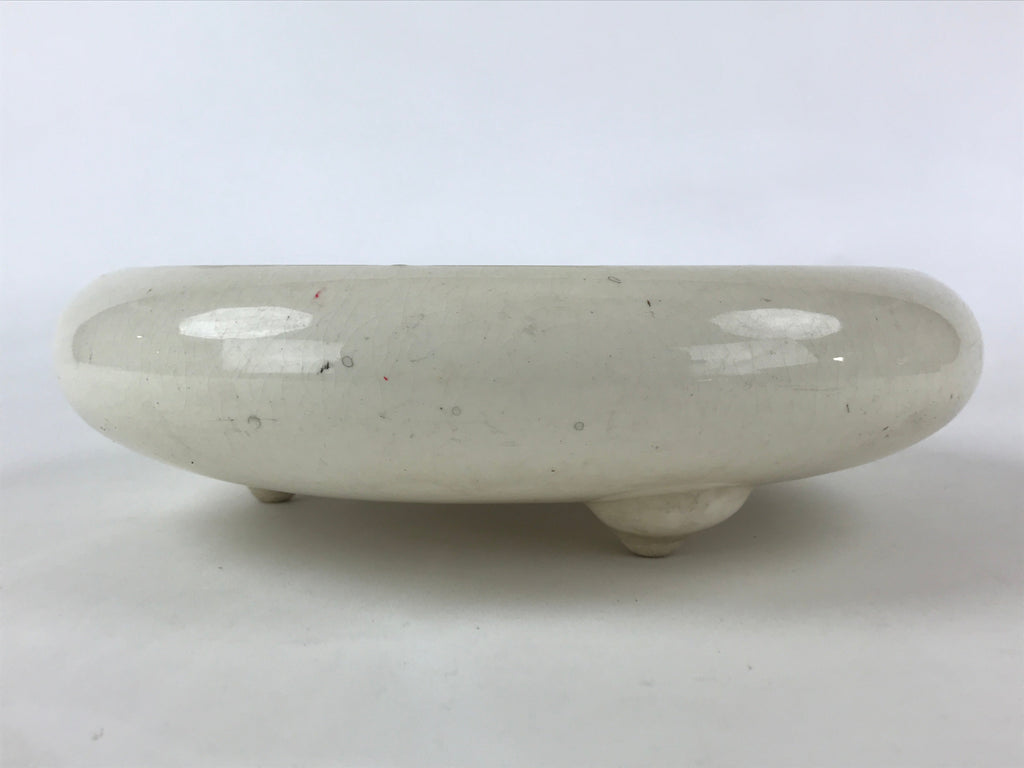 Japanese Ceramic Flower Vase Suiban Vtg Pottery Ikebana Arrangement Kado PY403