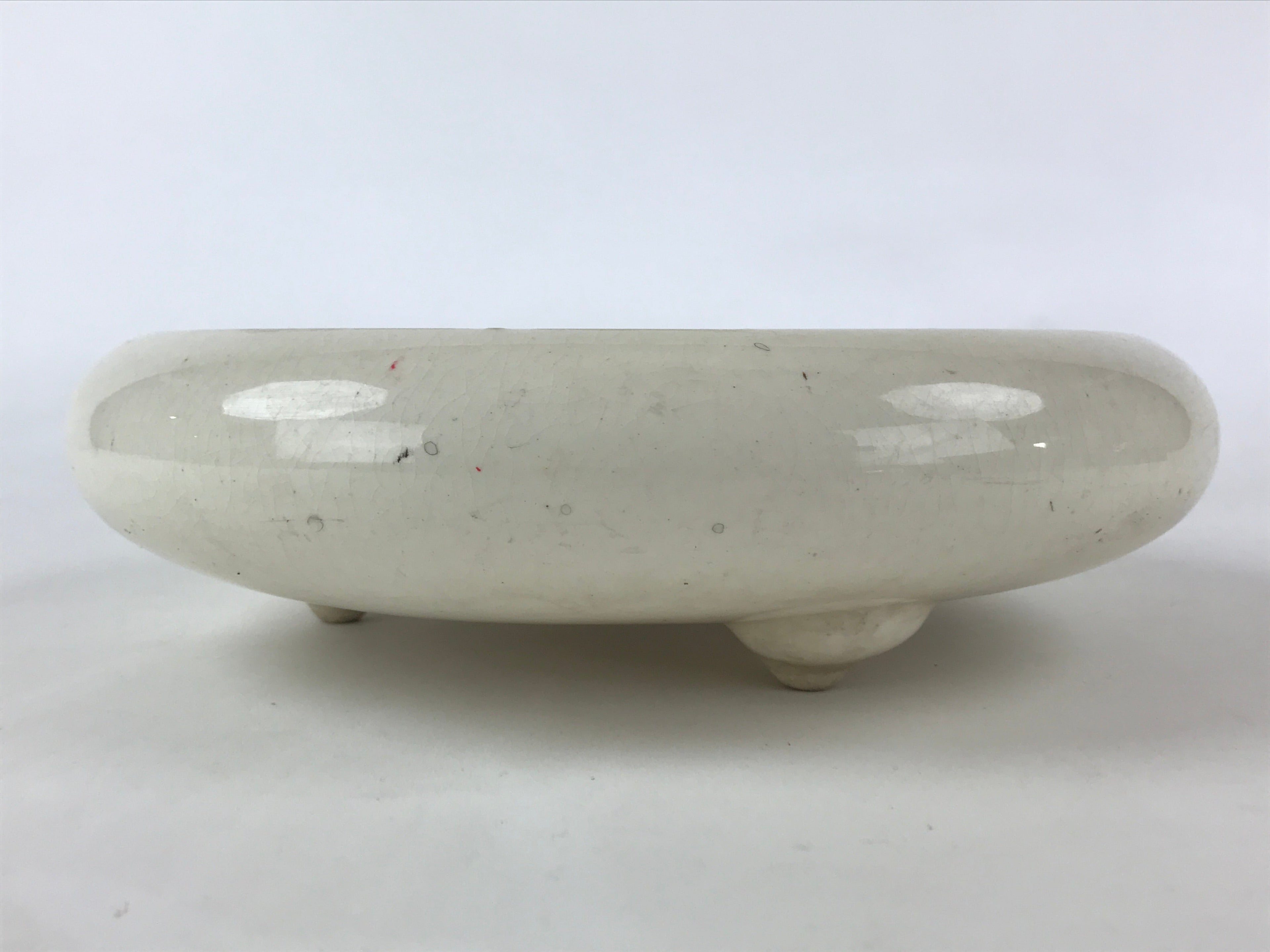 Japanese Ceramic Flower Vase Suiban Vtg Pottery Ikebana Arrangement Kado PY403