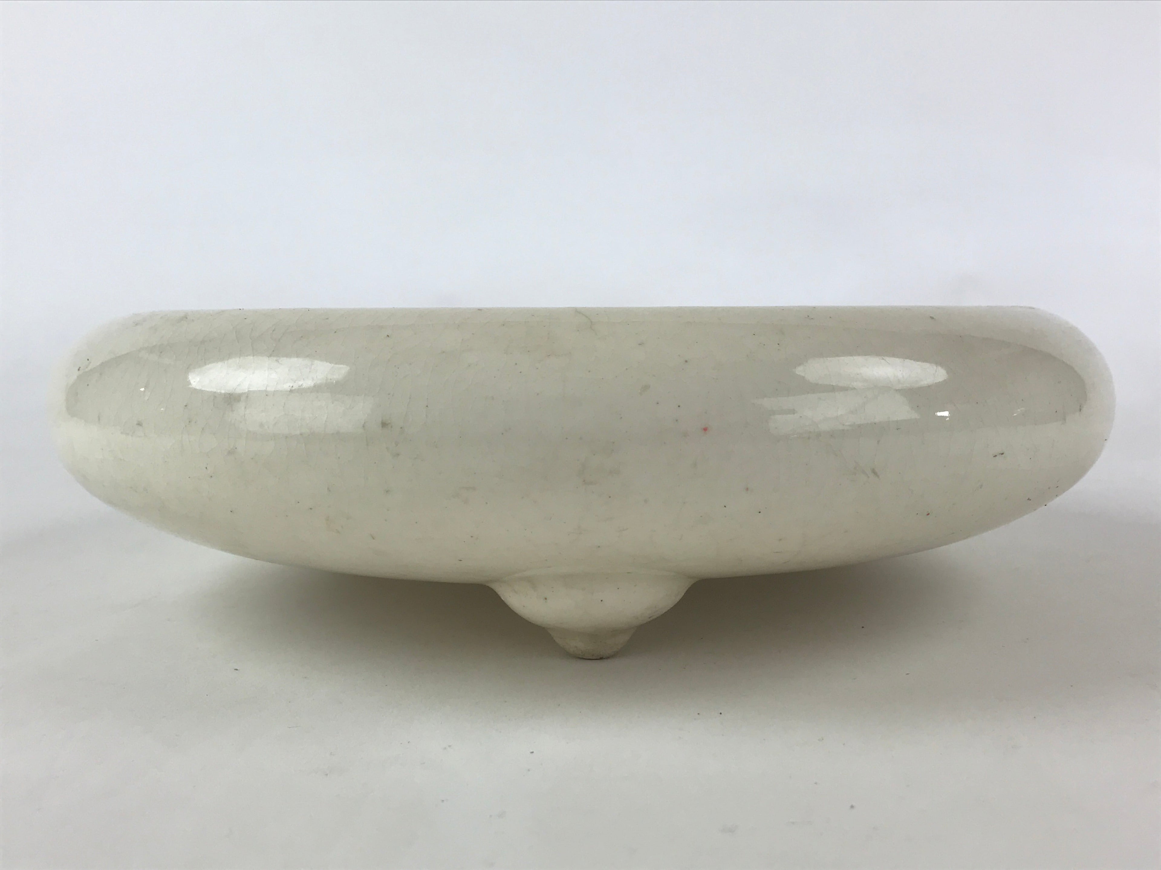 Japanese Ceramic Flower Vase Suiban Vtg Pottery Ikebana Arrangement Kado PY403