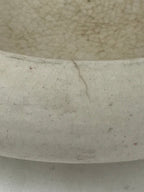 Japanese Ceramic Flower Vase Suiban Vtg Pottery Ikebana Arrangement Kado PY403