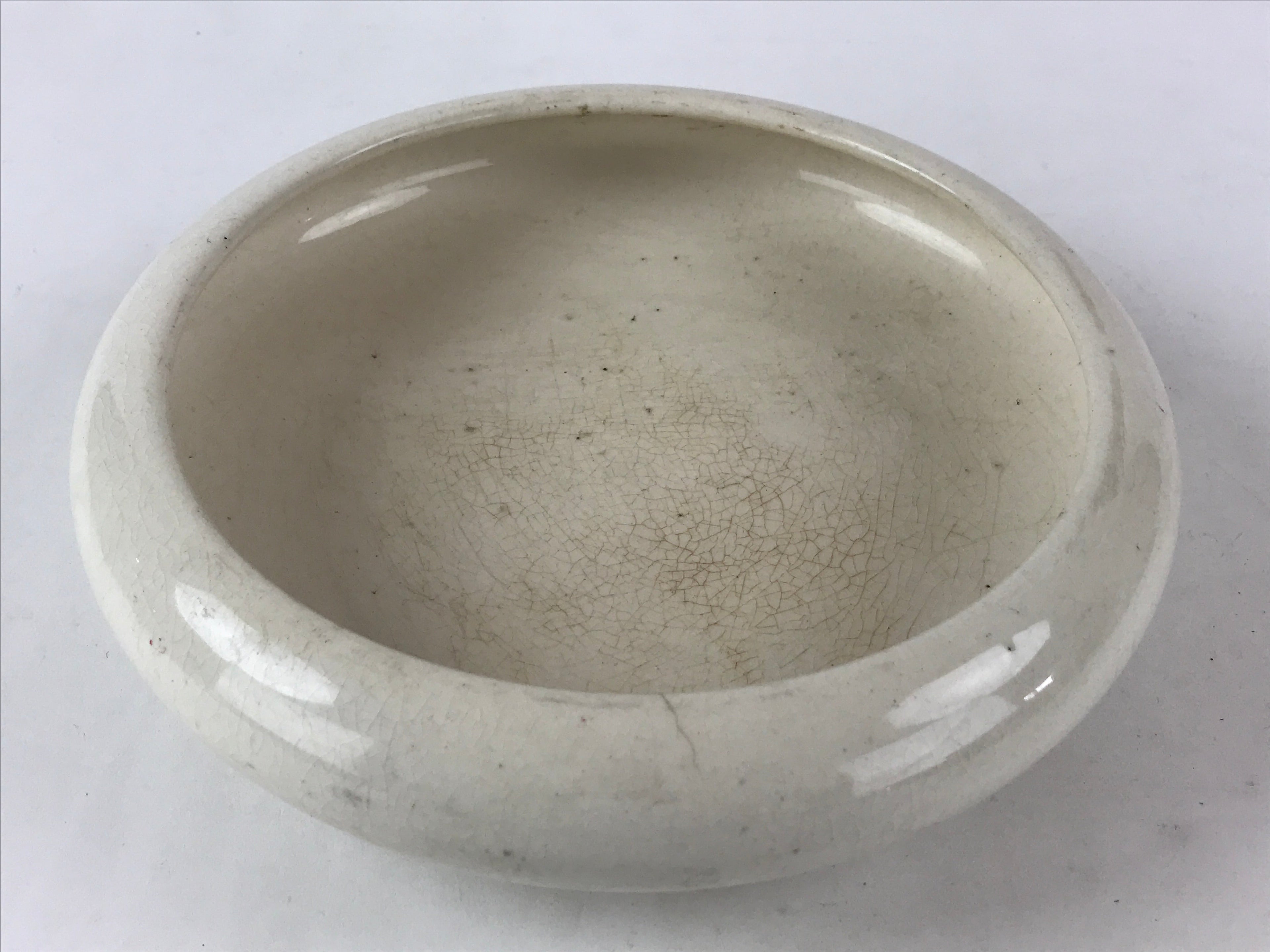 Japanese Ceramic Flower Vase Suiban Vtg Pottery Ikebana Arrangement Kado PY403