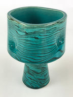 Japanese Ceramic Flower Vase Suiban Vtg Pottery Ikebana Arrangement Kado PY405