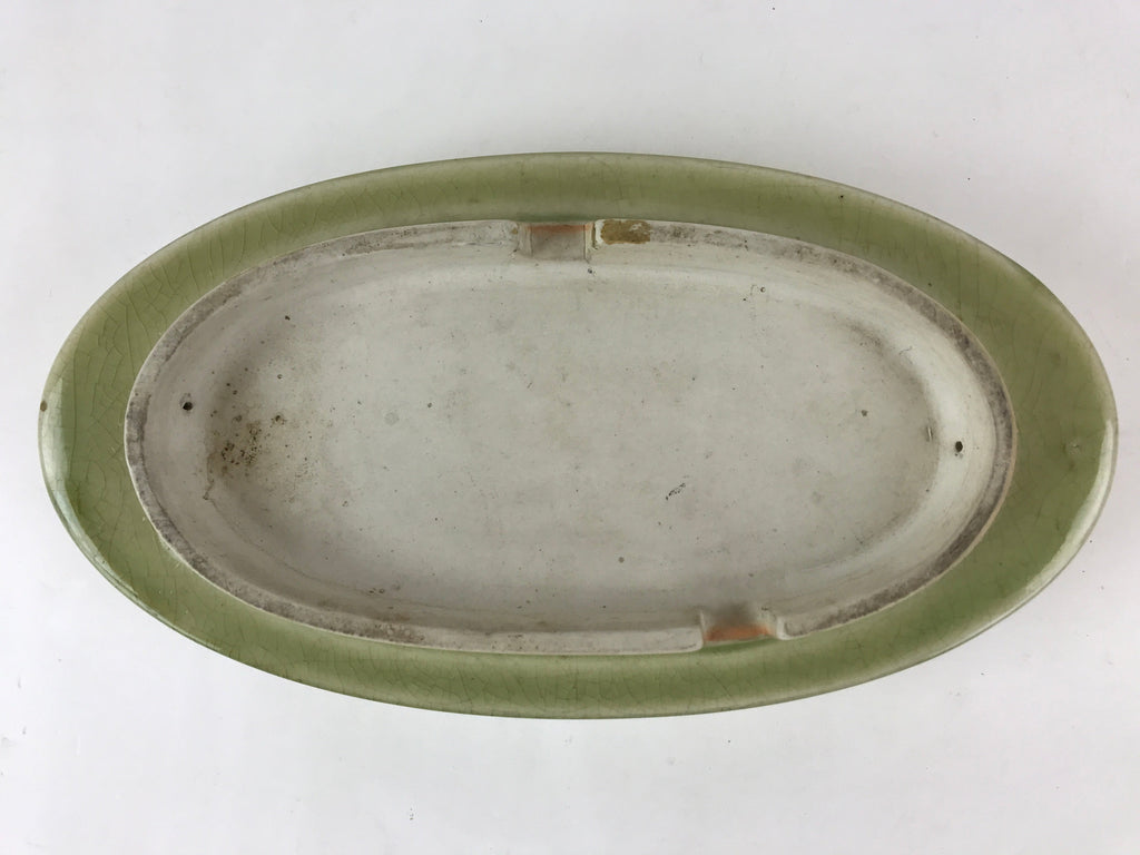 Japanese Ceramic Flower Vase Suiban Vtg Pottery Ikebana Arrangement Kado PY406