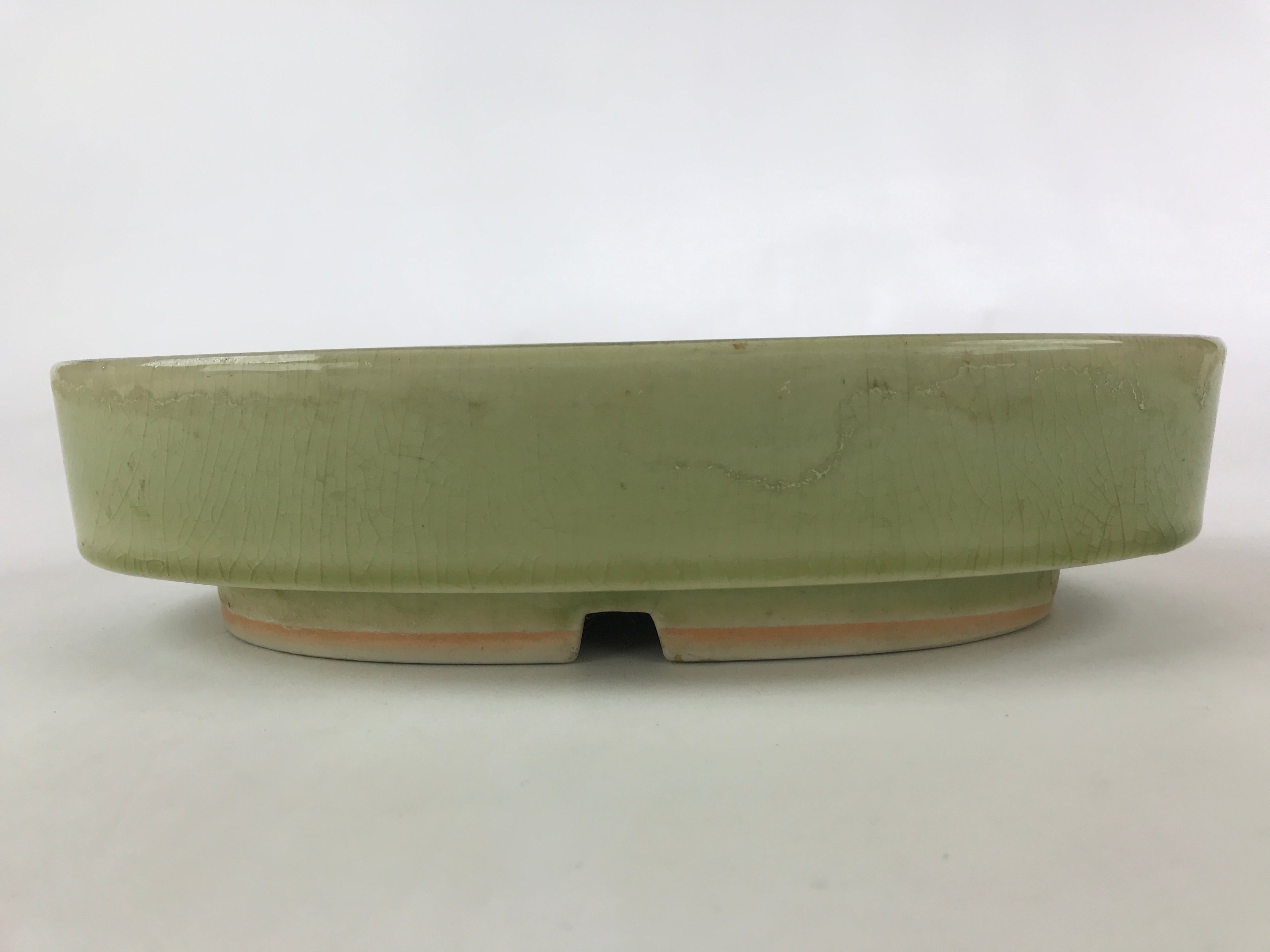 Japanese Ceramic Flower Vase Suiban Vtg Pottery Ikebana Arrangement Kado PY406