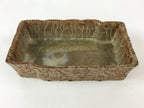 Japanese Ceramic Flower Vase Suiban Vtg Pottery Ikebana Arrangement Kado PY408