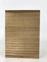 Japanese Ceramic Flower Vase Vtg Crane Neck Brown Ash Glaze Pottery w/Box PX776