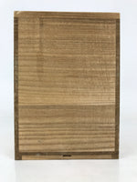 Japanese Ceramic Flower Vase Vtg Crane Neck Brown Ash Glaze Pottery w/Box PX776