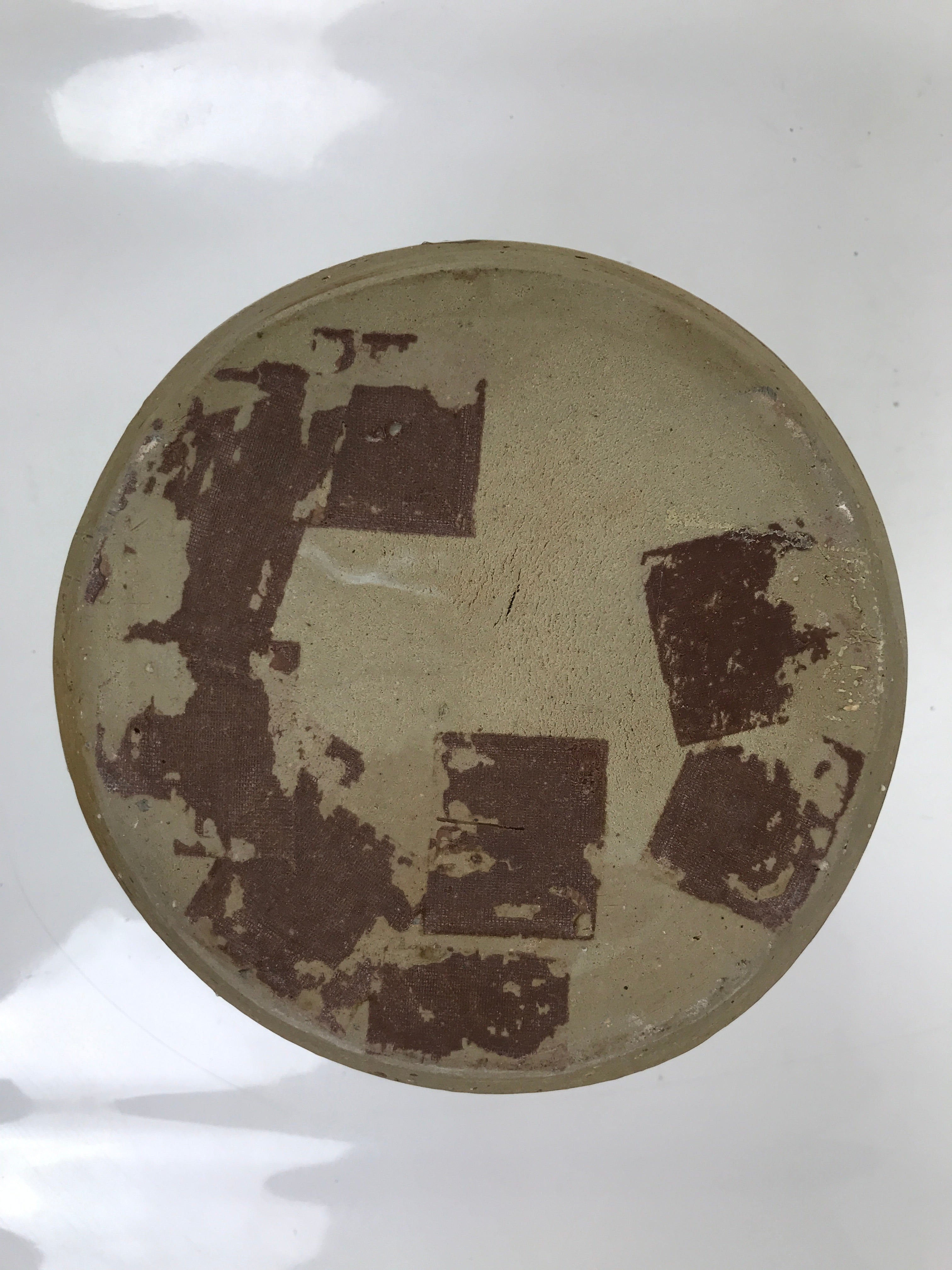 Japanese Ceramic Flower Vase Vtg Ikebana Kabin Shigaraki Ware Gray FK195