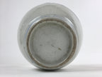Japanese Ceramic Flower Vase Vtg Ikebana Kabin Sometsuke White Blue Plants FK84