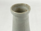 Japanese Ceramic Flower Vase Vtg Ikebana Kabin Sometsuke White Blue Plants FK84