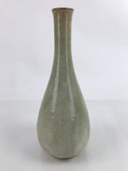 Japanese Ceramic Flower Vase Vtg Kabin Crane Neck Glass Glaze FK147