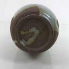 Japanese Ceramic Flower Vase Vtg Kabin Crane Neck Glass Glaze Green FK151