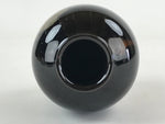 Japanese Ceramic Flower Vase Vtg Kabin Ikebana Flower Arrangement Black FK66