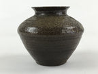 Japanese Ceramic Flower Vase Vtg Kabin Ikebana Flower Arrangement Brown FK63