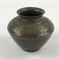 Japanese Ceramic Flower Vase Vtg Kabin Ikebana Flower Arrangement Brown FK63