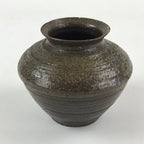 Japanese Ceramic Flower Vase Vtg Kabin Ikebana Flower Arrangement Brown FK63