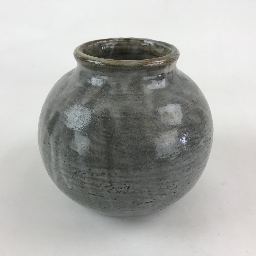 Japanese Ceramic Flower Vase Vtg Kabin Ikebana Flower Arrangement Gray FK65