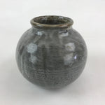 Japanese Ceramic Flower Vase Vtg Kabin Ikebana Flower Arrangement Gray FK65