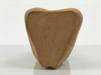 Japanese Ceramic Girl Statue Nara Tenpyo Terracotta Sculpture Brown Okimono ST97