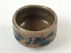 Japanese Ceramic Green Ceremony Bowl Brown Crackle Glaze Matcha Chawan CHB3
