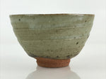 Japanese Ceramic Green Ceremony Tea Bowl Vtg Matcha Chawan Pottery GTB955