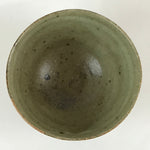 Japanese Ceramic Green Ceremony Tea Bowl Vtg Matcha Chawan Pottery GTB955