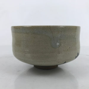 Japanese Ceramic Green Tea Bowl Matcha Chawan Brown Beige Crackle Floral CHB92