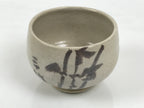 Japanese Ceramic Green Tea Bowl Matcha Chawan Pottery Bamboo Off White CHB145