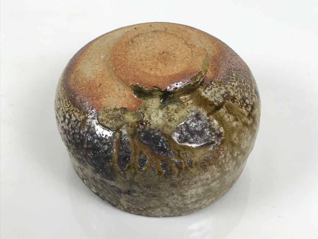 Japanese Ceramic Green Tea Bowl Matcha Chawan Pottery Brown Natural Glaze CHB151