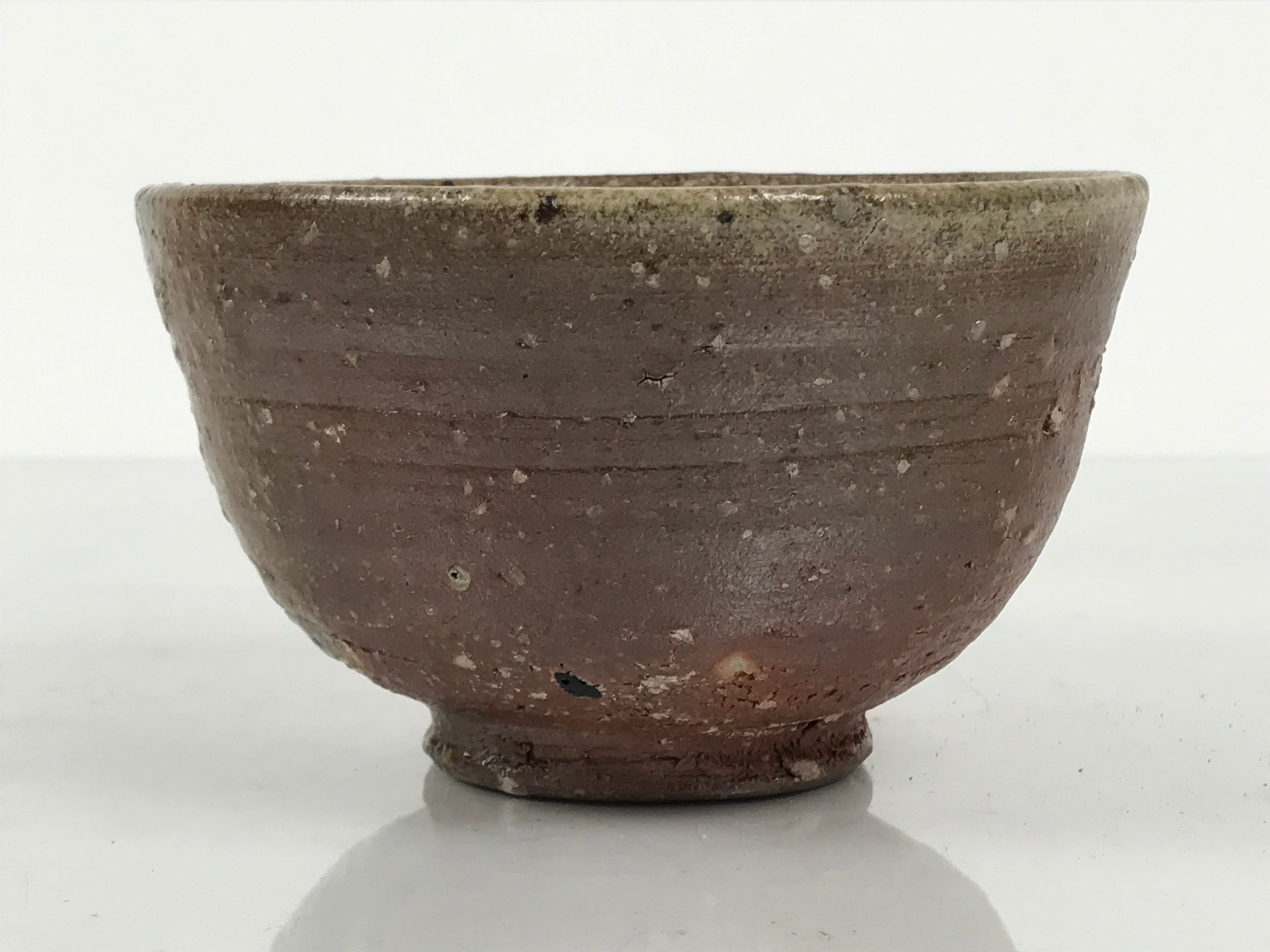 Japanese Ceramic Green Tea Bowl Matcha Chawan Pottery Brown Natural Glaze CHB152
