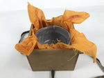Japanese Ceramic Green Tea Bowl Matcha Chawan Pottery Gray Shino Wood Box PX807