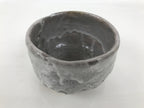 Japanese Ceramic Green Tea Bowl Matcha Chawan Pottery Gray Shino Wood Box PX807