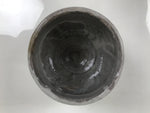 Japanese Ceramic Green Tea Bowl Matcha Chawan Pottery Gray Shino Wood Box PX807