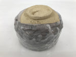 Japanese Ceramic Green Tea Bowl Matcha Chawan Pottery Gray Shino Wood Box PX807
