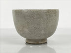 Japanese Ceramic Green Tea Bowl Matcha Chawan Pottery Off-White Crackle CHB157