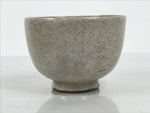 Japanese Ceramic Green Tea Bowl Matcha Chawan Pottery Off-White Crackle CHB157