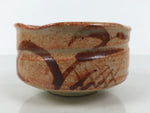 Japanese Ceramic Green Tea Bowl Matcha Chawan Pottery Shino Ware Orange CHB141