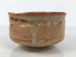 Japanese Ceramic Green Tea Bowl Matcha Chawan Pottery Shino Ware Orange CHB141