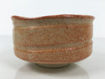 Japanese Ceramic Green Tea Bowl Matcha Chawan Pottery Shino Ware Orange CHB141