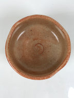 Japanese Ceramic Green Tea Bowl Matcha Chawan Pottery Shino Ware Orange CHB141